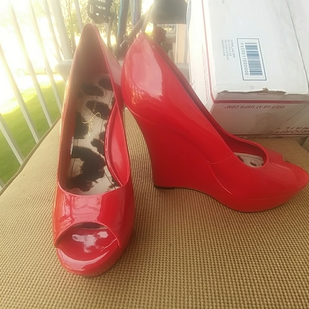 Jessica Simpson wedge heels